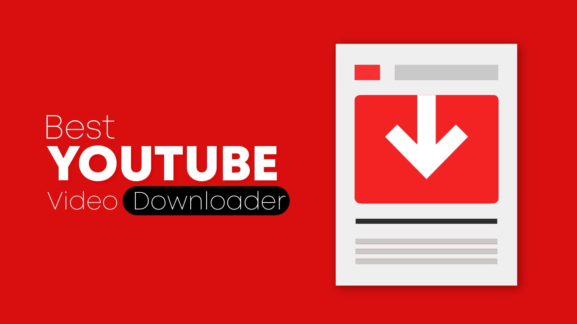 best youtube download pc